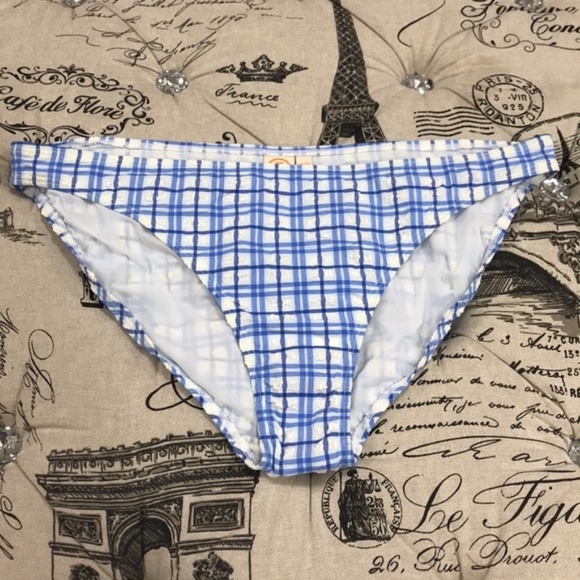 Tory Burch Plaid Hipster Bikini Bottoms - Picture 3 of 10